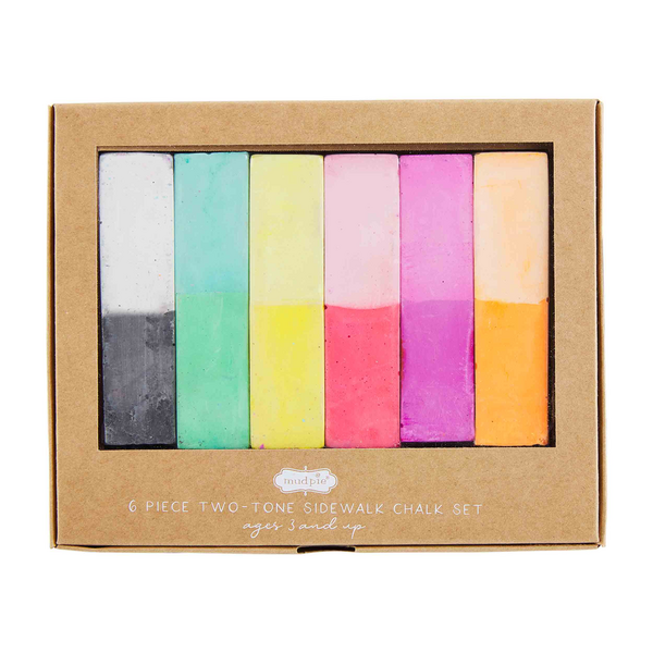 COLOR-BLOCK RAINBOW CHALK SET