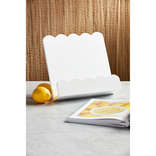 SCALLOPED COOKBOOK HOLDER