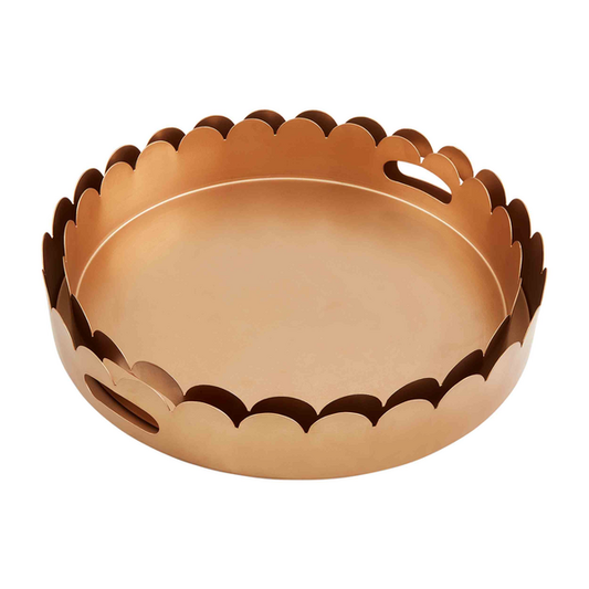 GOLD SCALLOPED EDGE TRAY