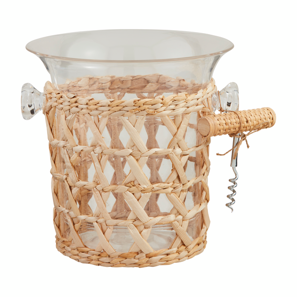 Woven Acrylic Ice Bucket Set