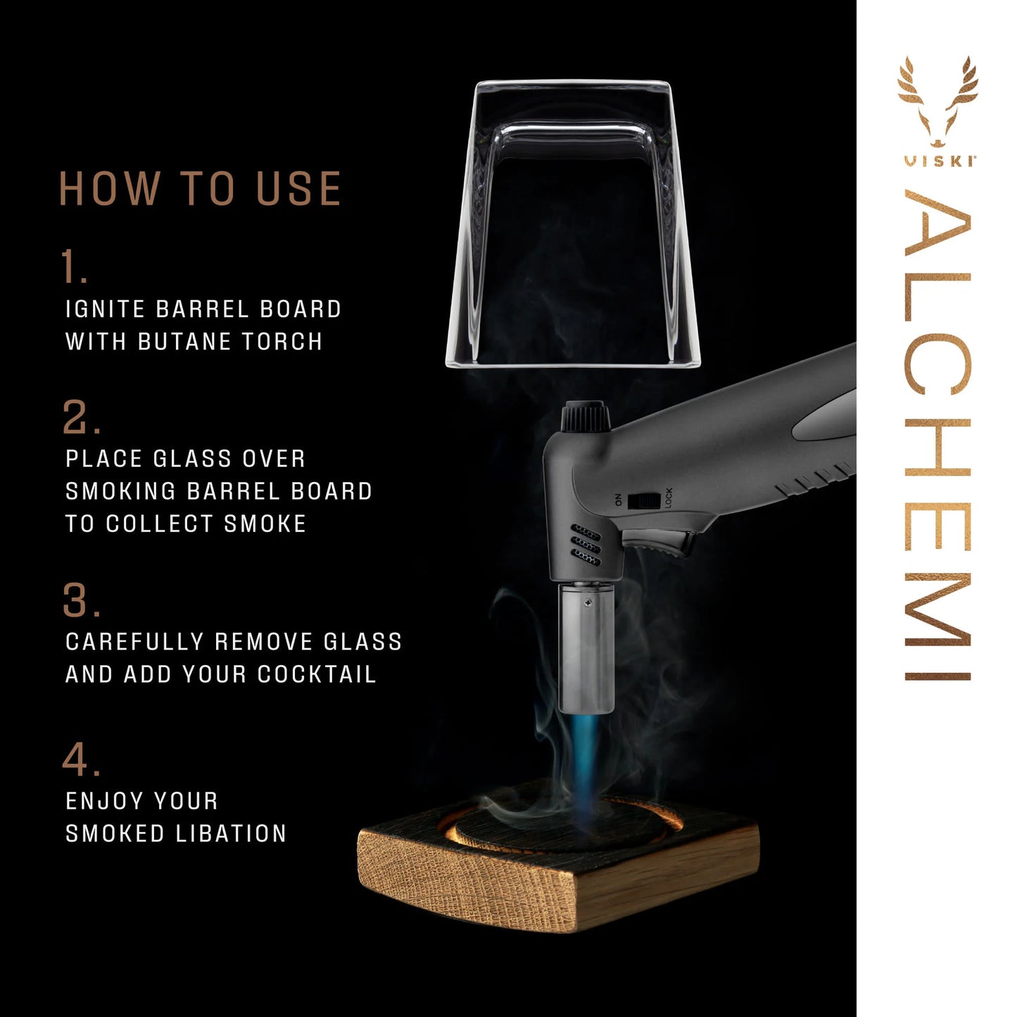 ALCHEMI BARREL BOARD SMOKING KIT